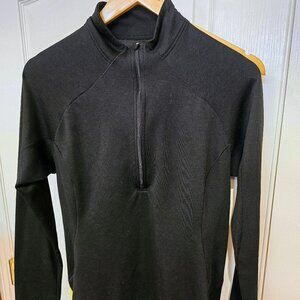 Patagonia Pullover Midweight Capilene Polartec Black 1/2 Zip Women's M